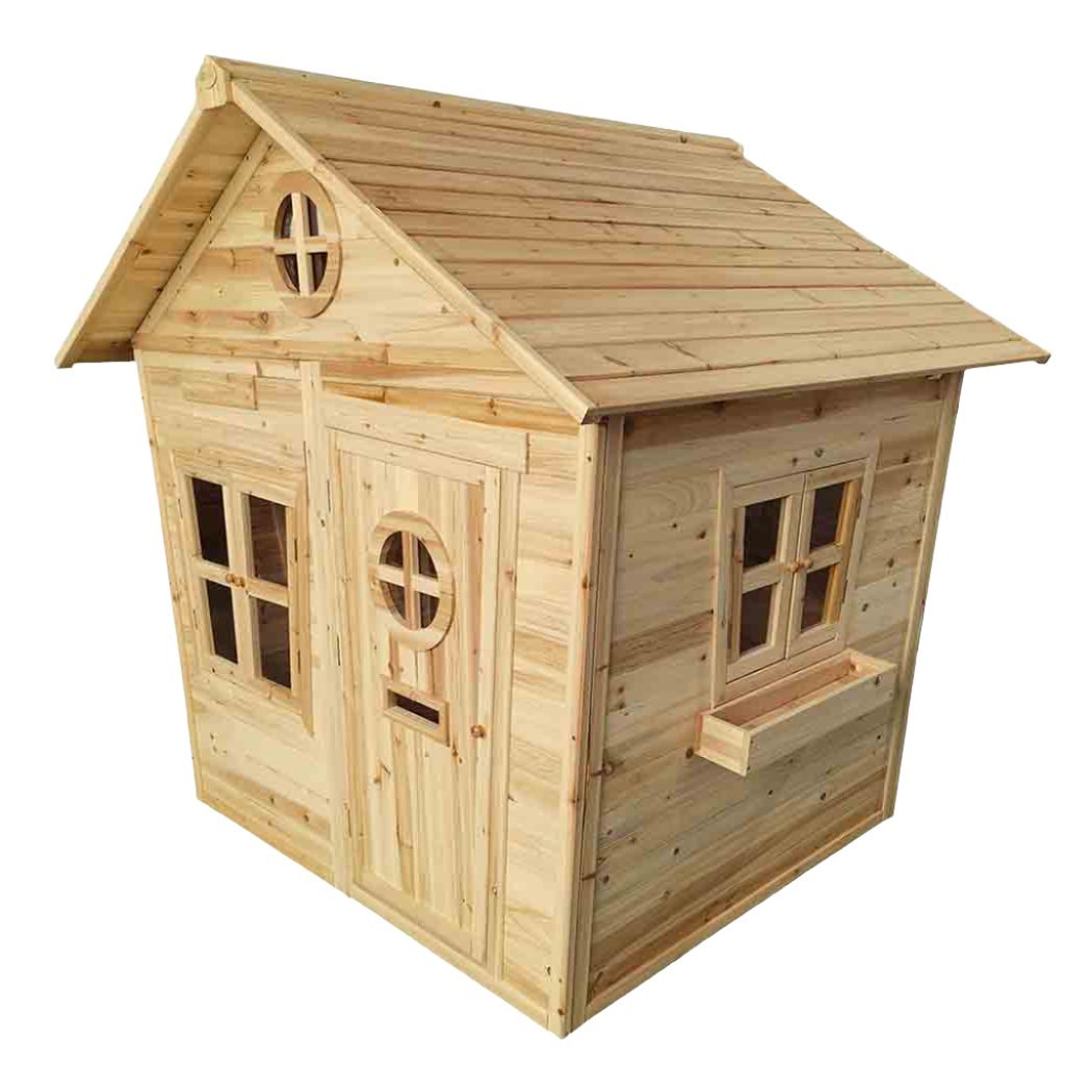 Redwood Mansion Wooden Playhouse - for Kids of All Ages - Stepuptots